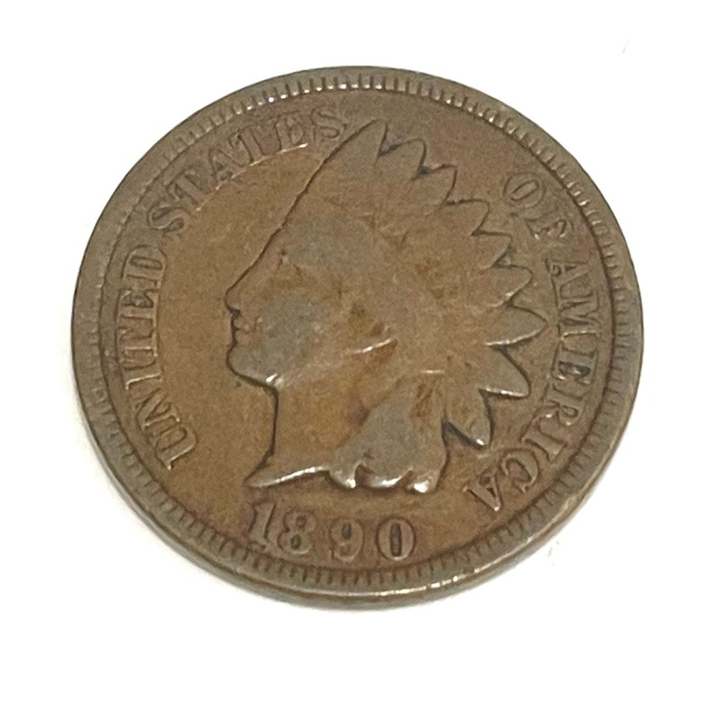 1890 Indian Head Penny American Currency